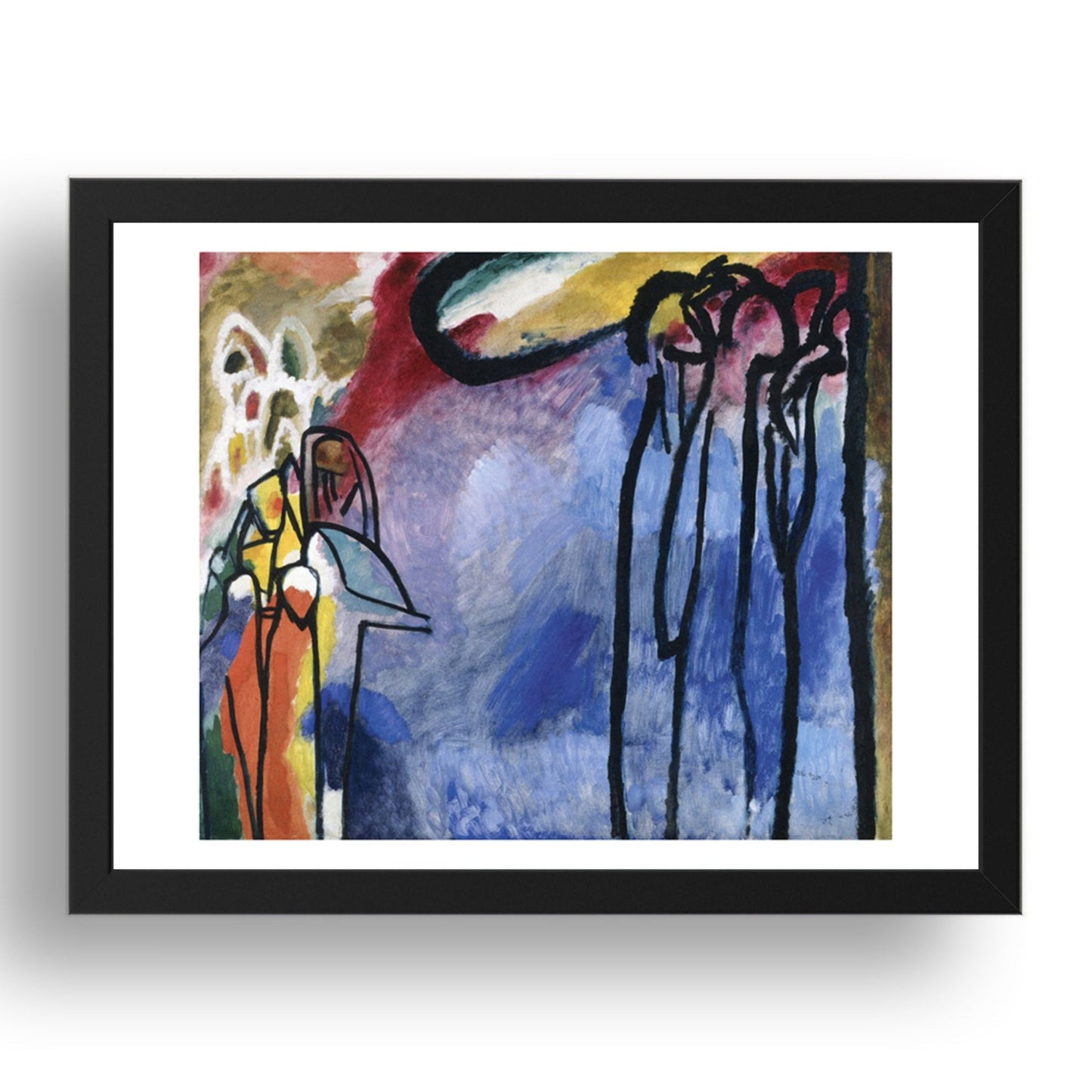 Improvisation 19 1911 by Wassily Kandinsky, 17x13" Frame