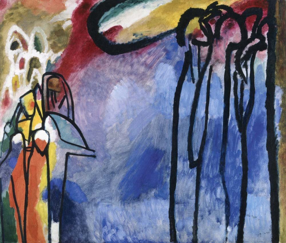 Improvisation 19 - Wassily Kandinsky -1911 by Wassily Kandinsky, 23x16"( A2 size ) Poster Print