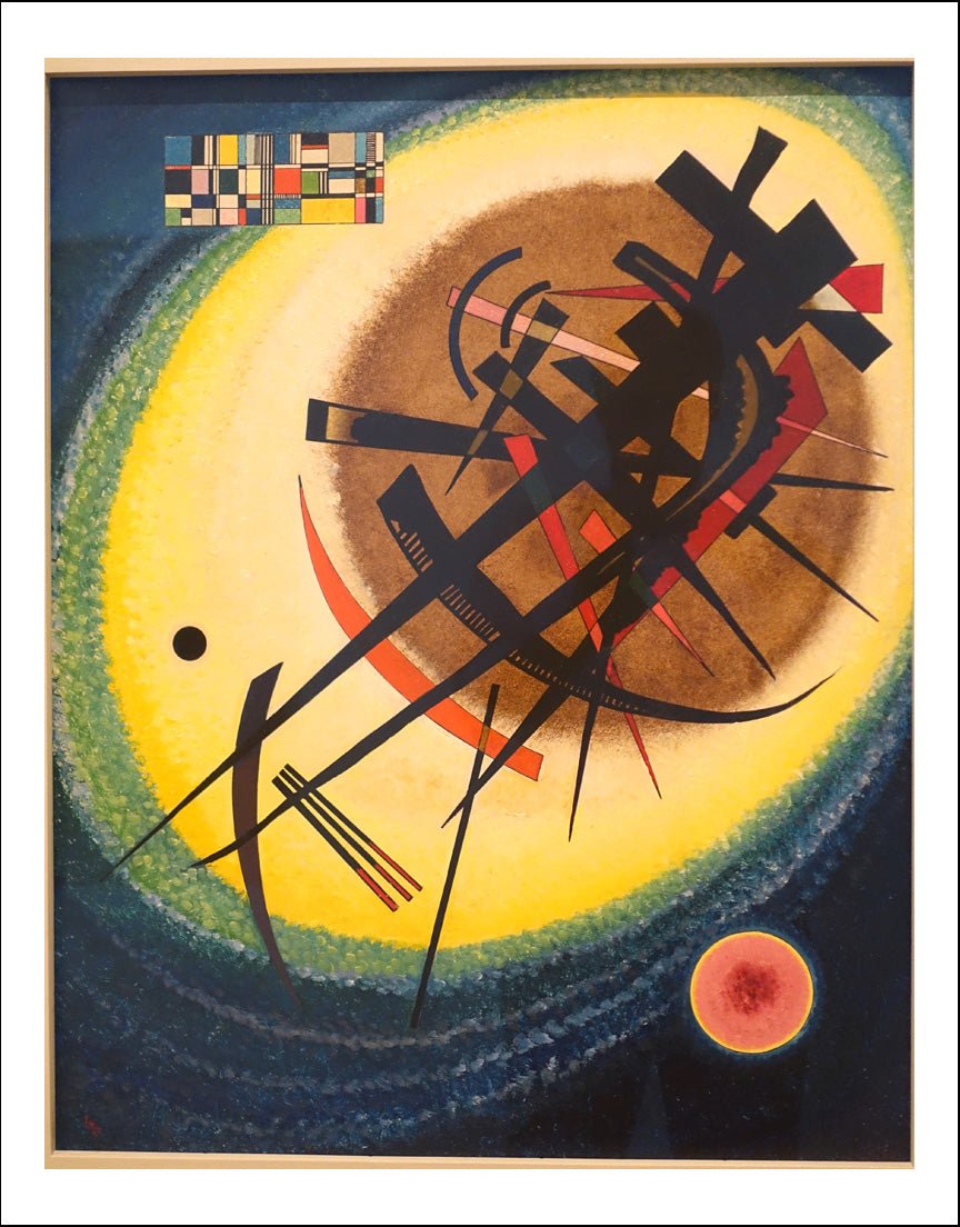 In_the_Bright_Oval_by_Wassily_Kandinsky,_1925_ by Wassily Kandinsky, 23x16"( A2 size ) Poster Print