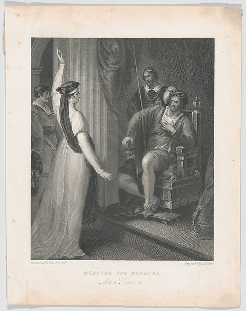 Isabella and Angelo 1794-After William Hamilton , vintage art, A3 (16x12") Poster Print