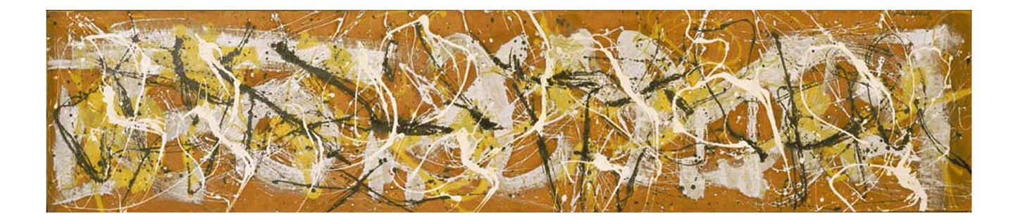 Jackson Pollock - Number 7, 1950, 16x12" (A3) Poster Print