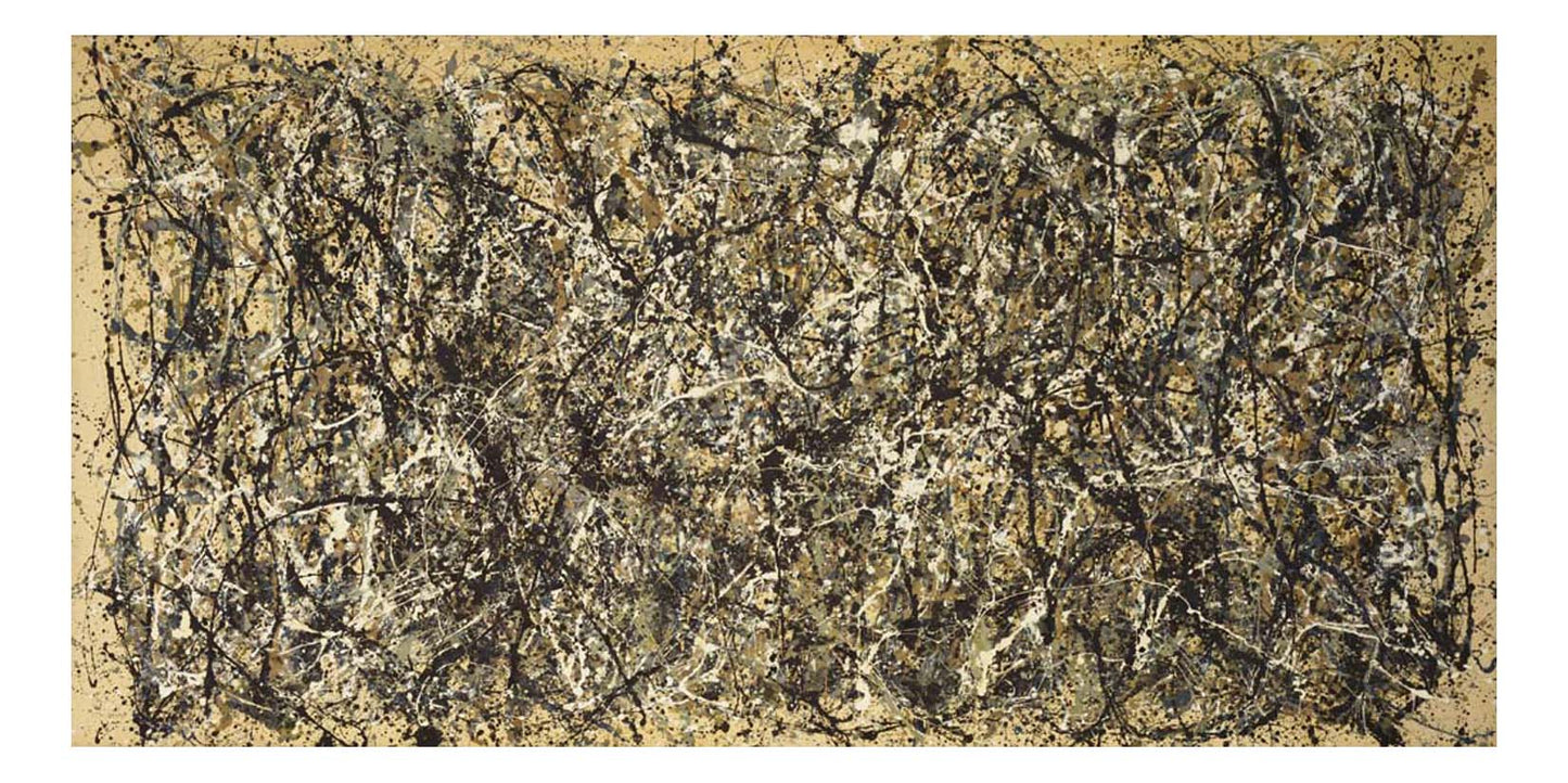 Jackson Pollock - One Number 31, 1950, 16x12" (A3) Poster Print