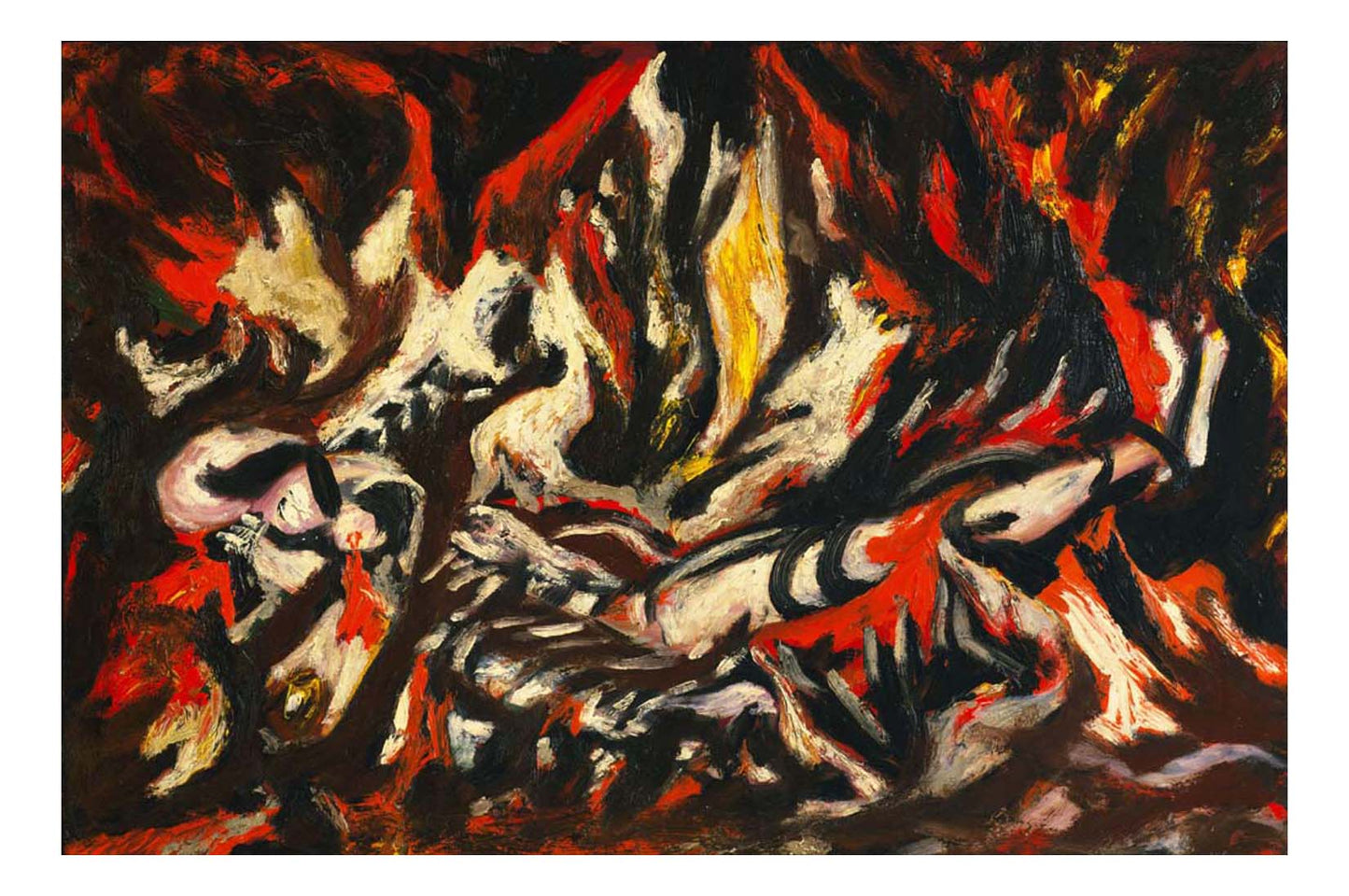 Jackson Pollock - The Flame, 16x12" (A3) Poster Print