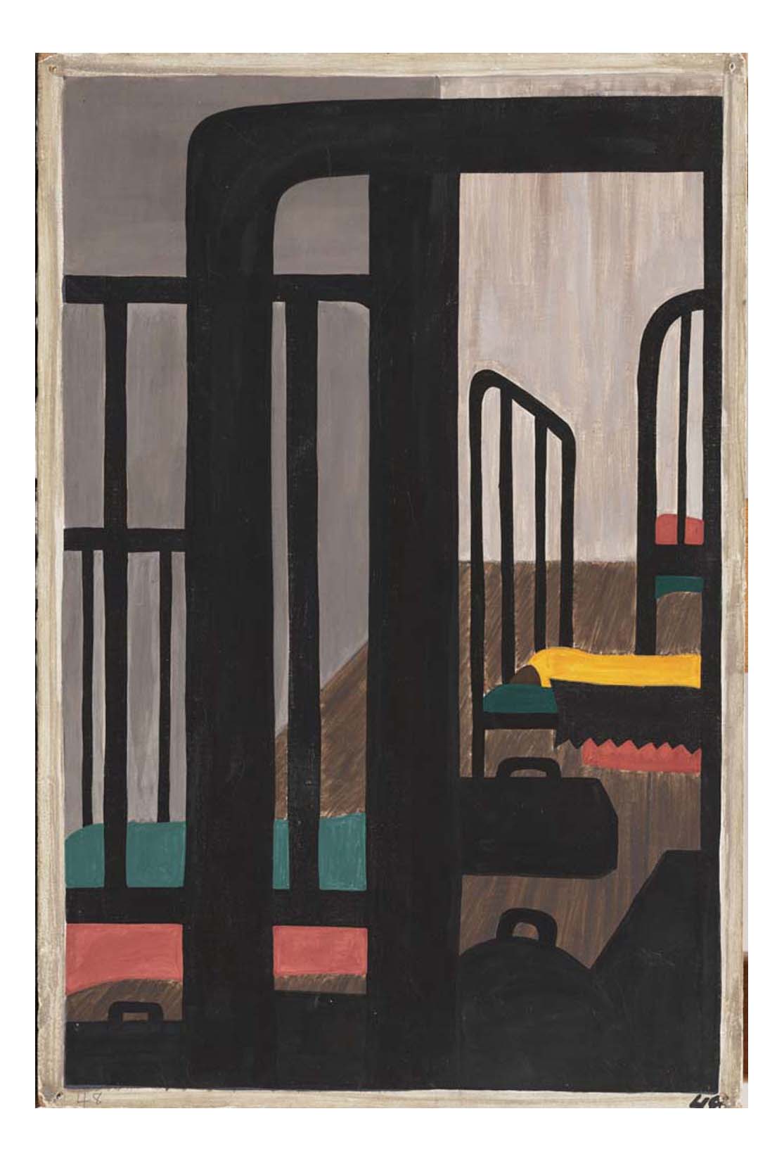 Jacob Lawrence - Housing for the Negroes was a very difficult problem, 16x12" (A3) Poster Print
