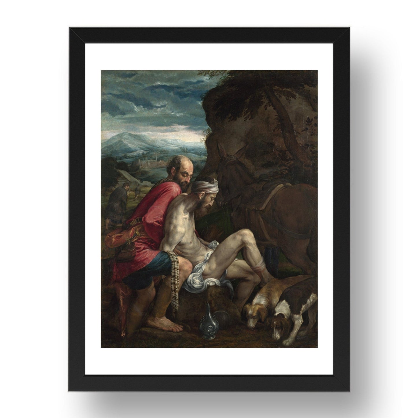 Jacopo Bassano: The Good Samaritan, Poster in 17x13"(A3) Frame