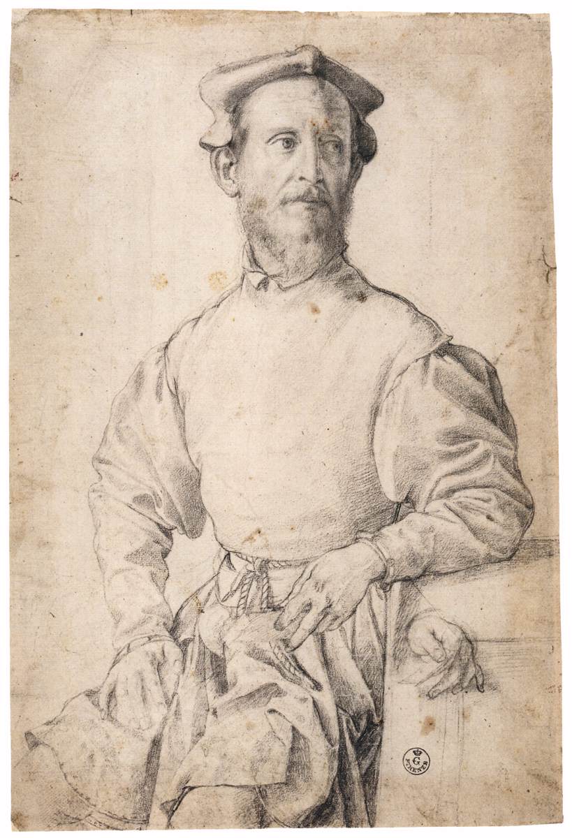 Jacopo Carrucci, called il Pontormo, vintage artwork by Agnolo Bronzino, A3 (16x12") Poster Print