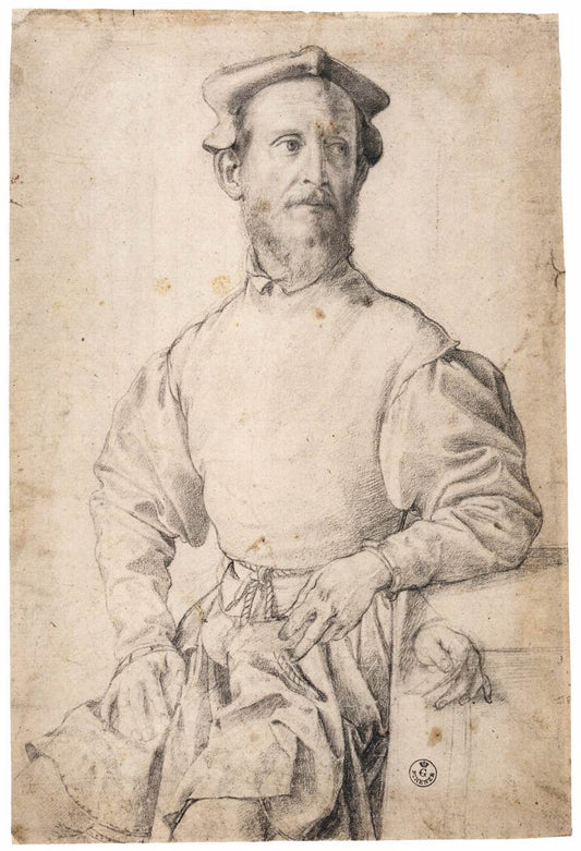 Jacopo Carrucci, called il Pontormo, vintage artwork by Agnolo Bronzino, A3 (16x12") Poster Print