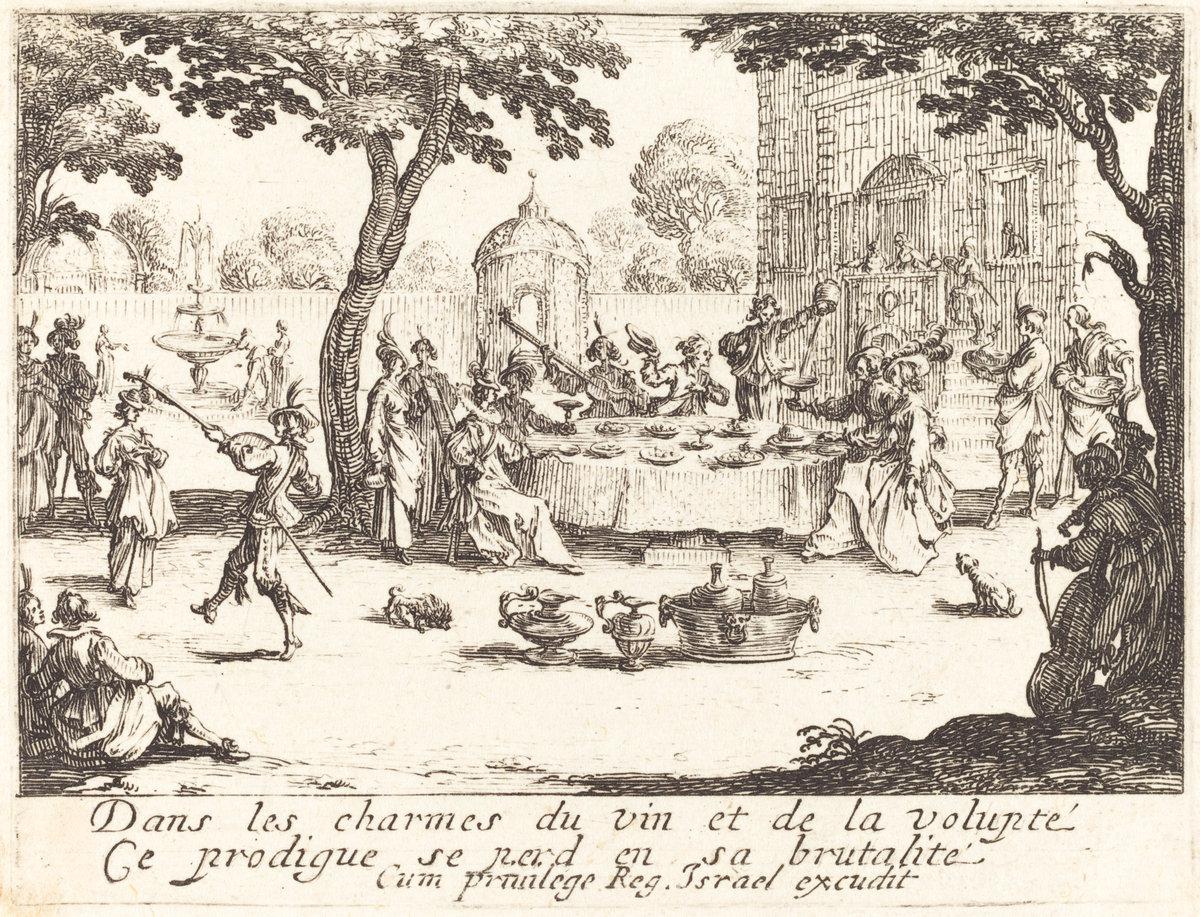 Jacques Callot:The Dissipation,16x12"(A3) Poster