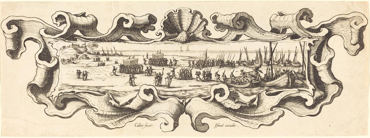 Jacques Callot:The Landing of the Troops,16x12"(A3) Poster