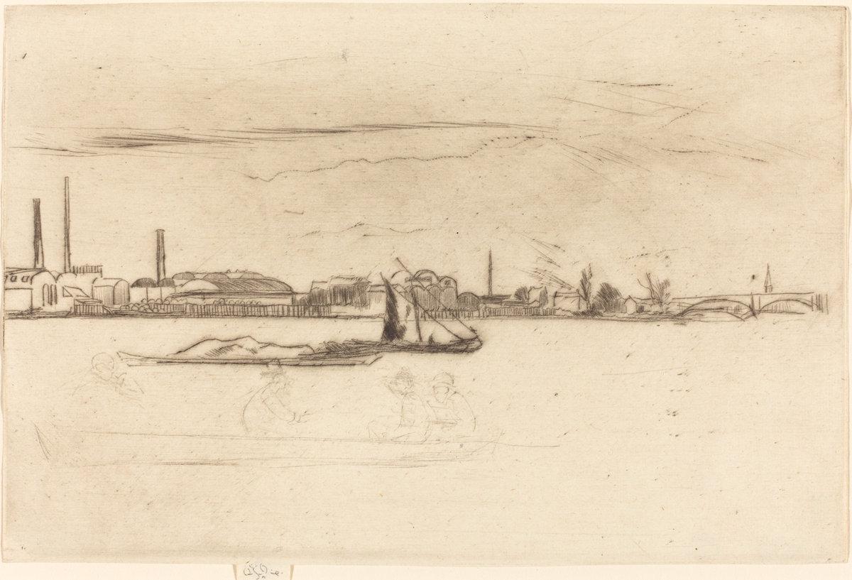 James McNeill Whistler:Price's Candle-Works,16x12"(A3) Poster