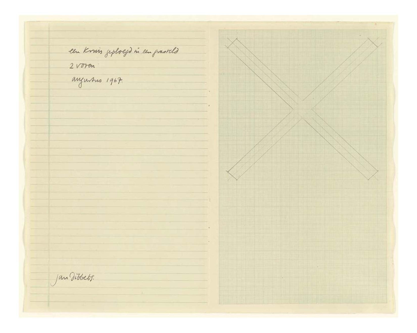 Jan Dibbets - Untitled, 16x12" (A3) Poster Print