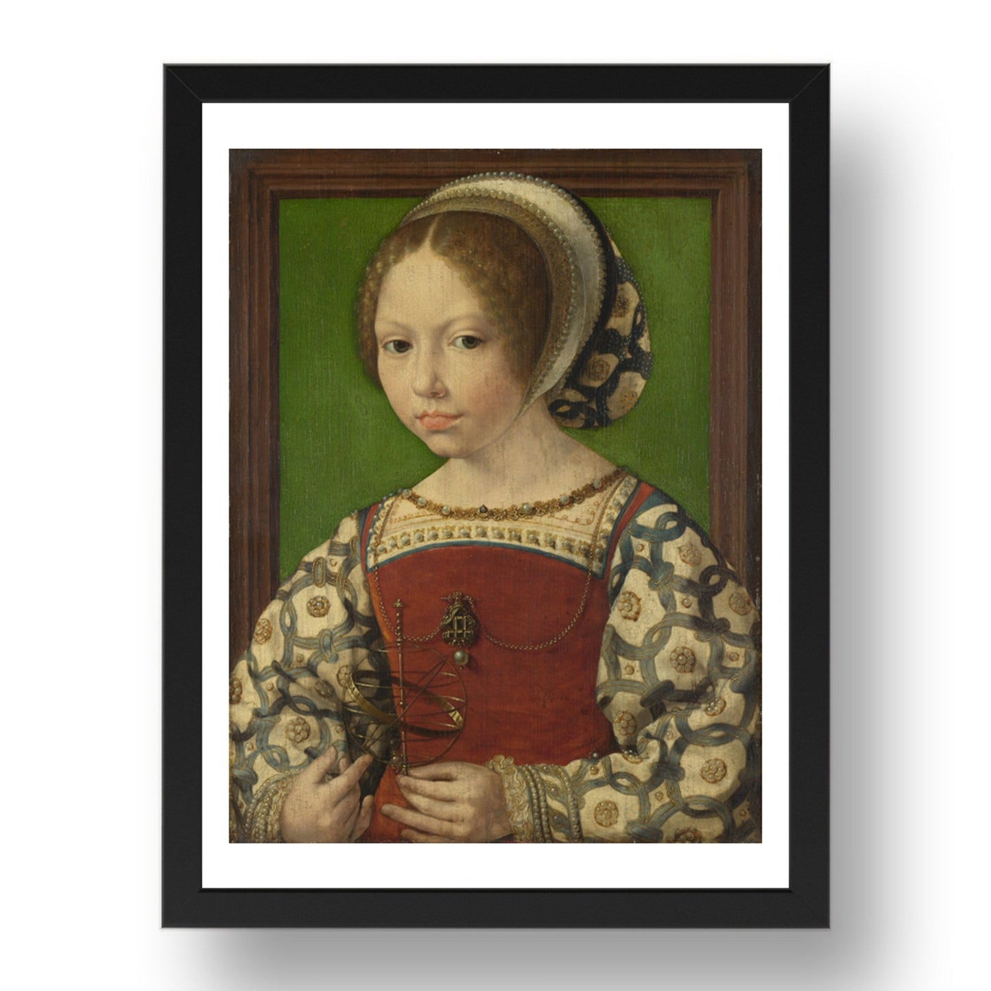 Jan Gossaert: A Young Princess (Dorothea of Denmark), Poster in 17x13"(A3) Frame
