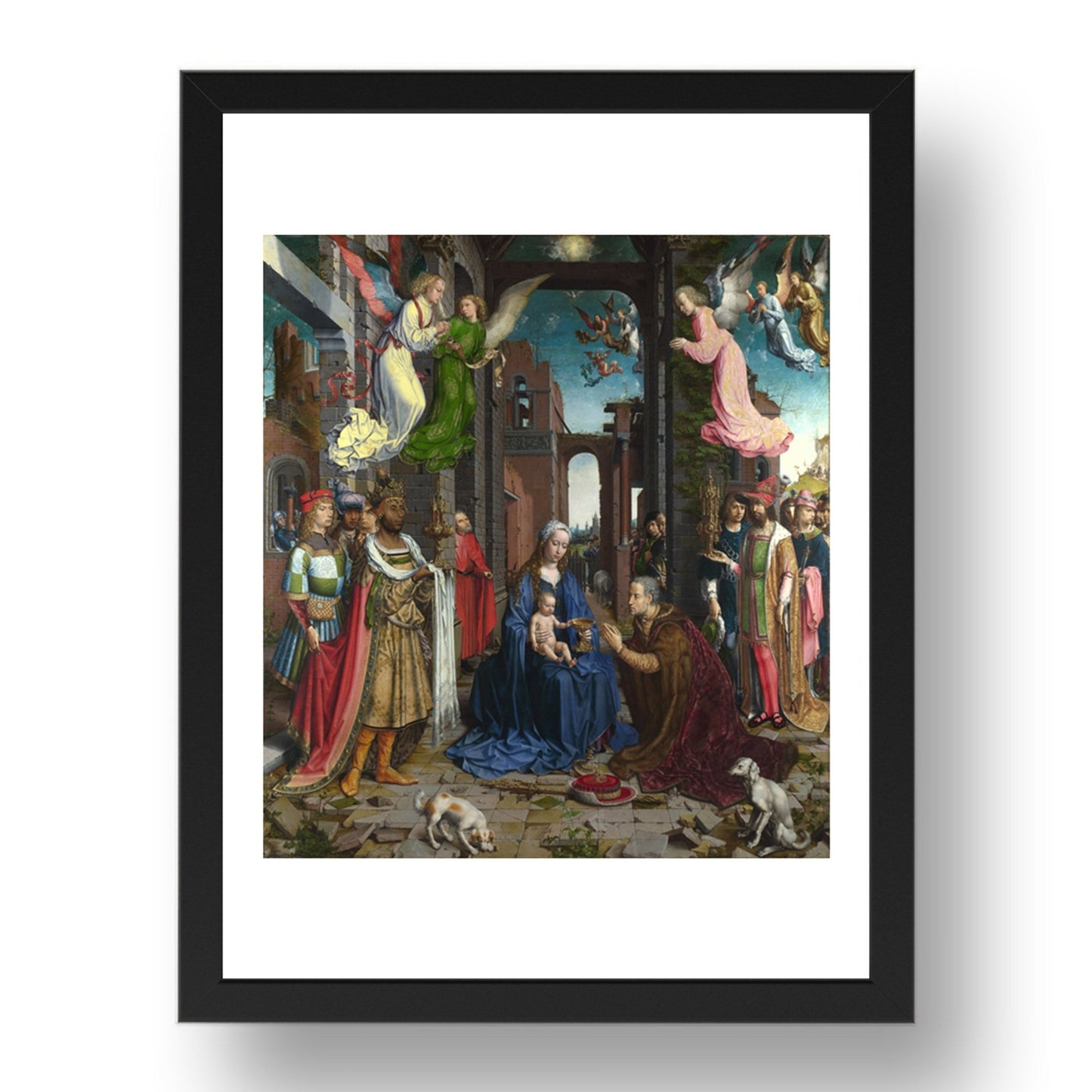 Jan Gossaert: The Adoration of the Kings, Poster in 17x13"(A3) Frame