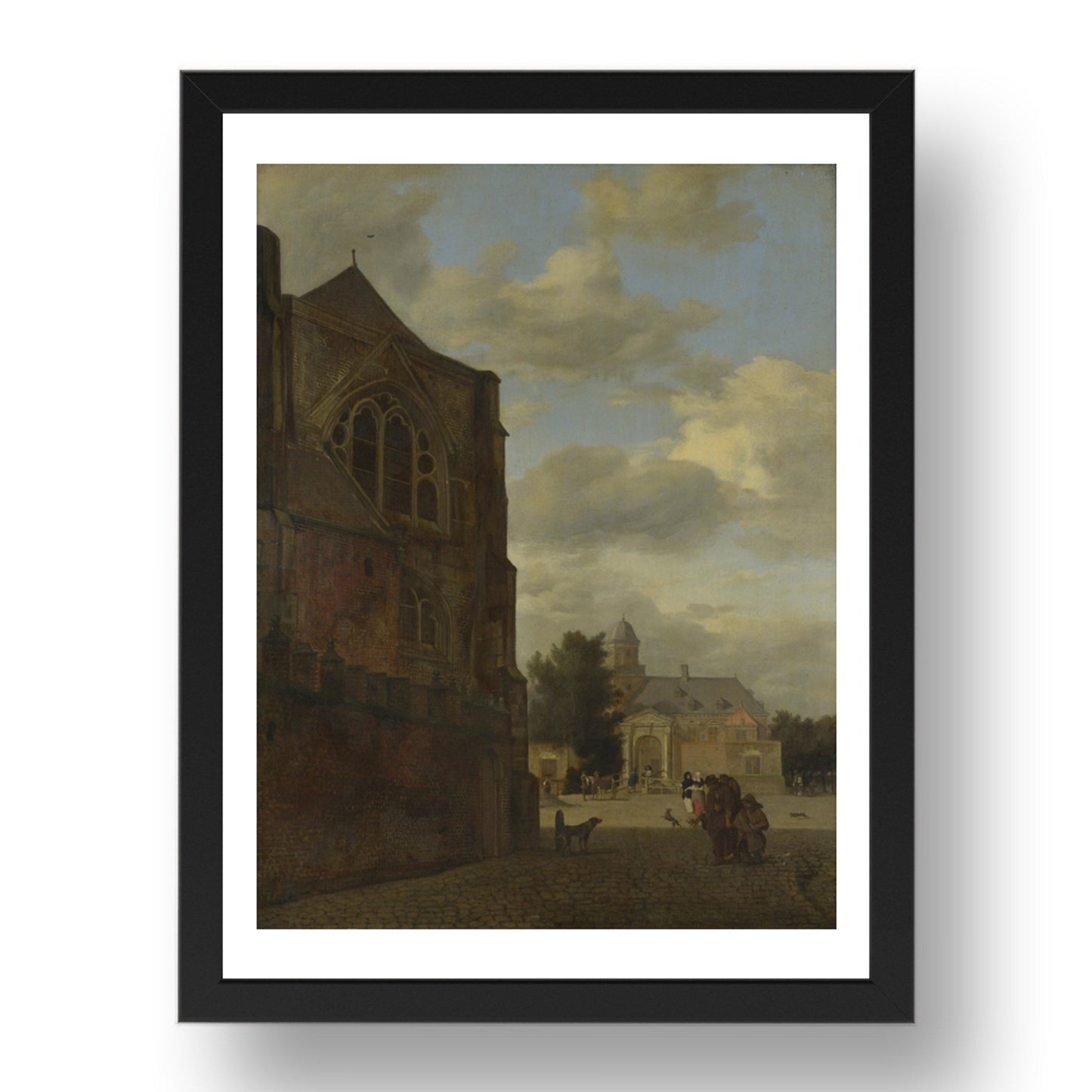 Jan van der Heyden: An Imaginary View of Nijenrode Castle, Poster in 17x13"(A3) Frame