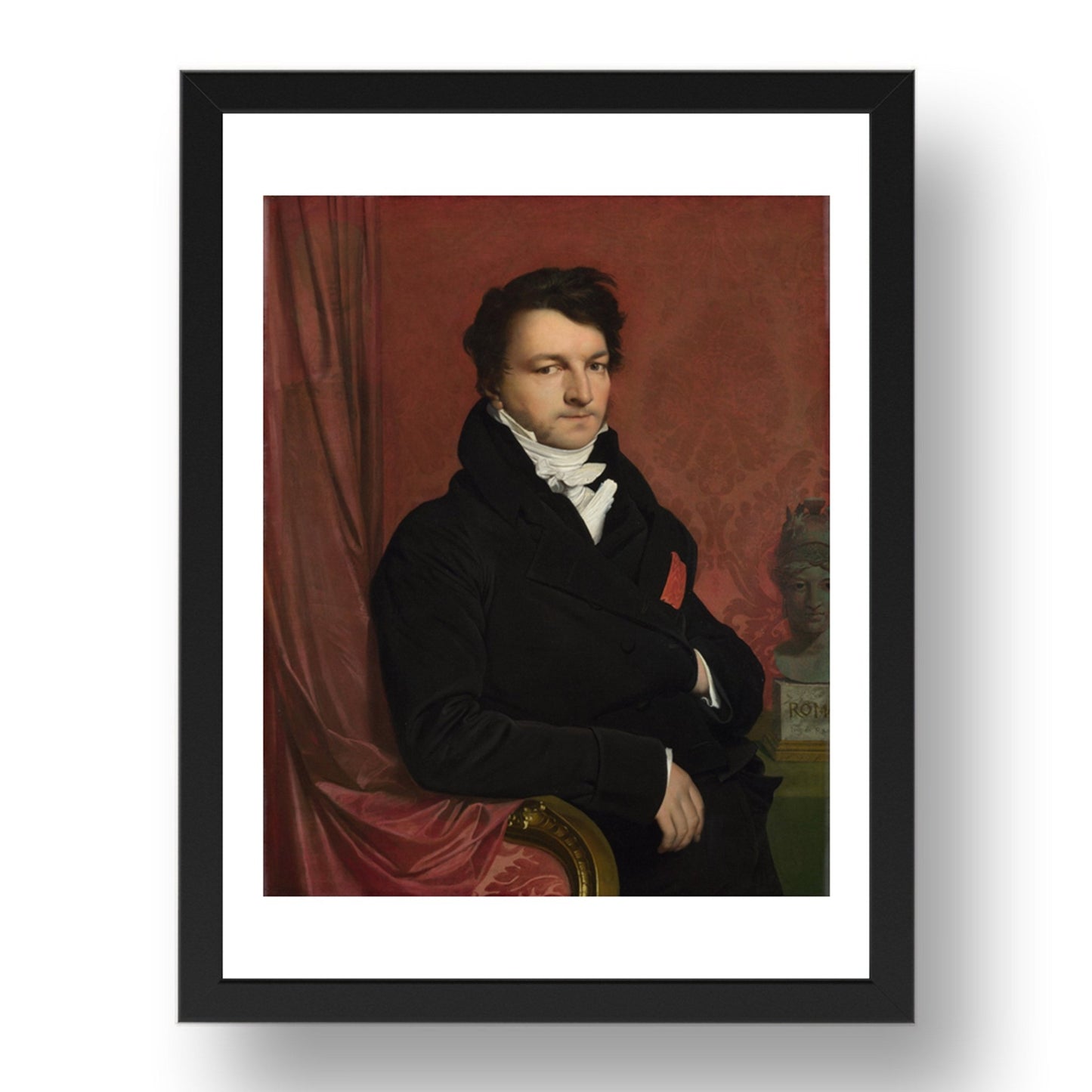 Jean Auguste Dominique Ingres: Monsieur de Norvins, Poster in 17x13"(A3) Frame