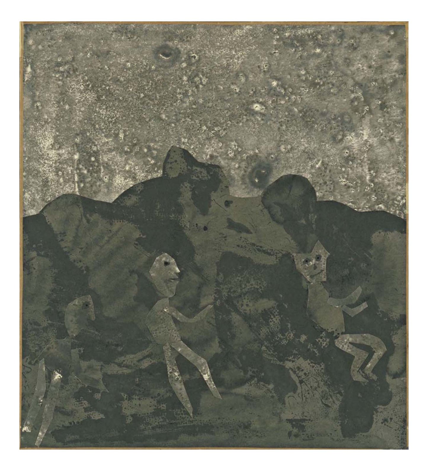 Jean Dubuffet - Black Countryside, 16x12" (A3) Poster Print