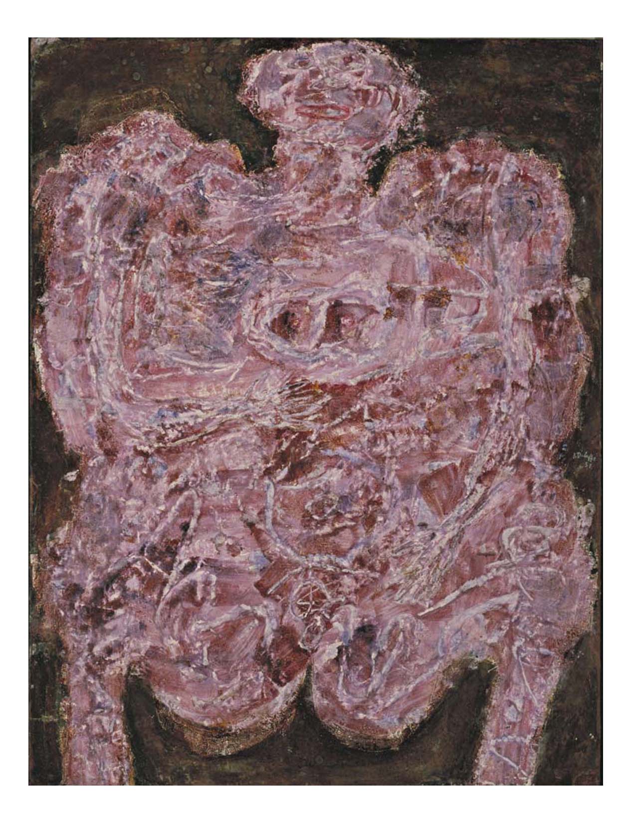 Jean Dubuffet - Blue Short Circuit, 16x12" (A3) Poster Print