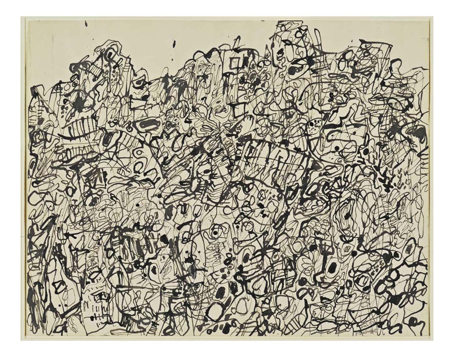 Jean Dubuffet - Tumultuous Landscape, 16x12" (A3) Poster Print