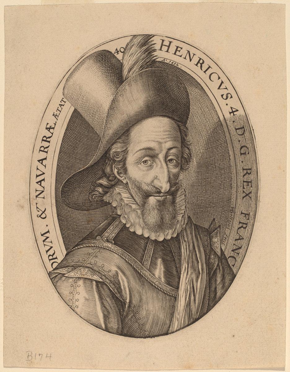 Jean Morin after Louis Elle I:Henry IV,16x12"(A3) Poster