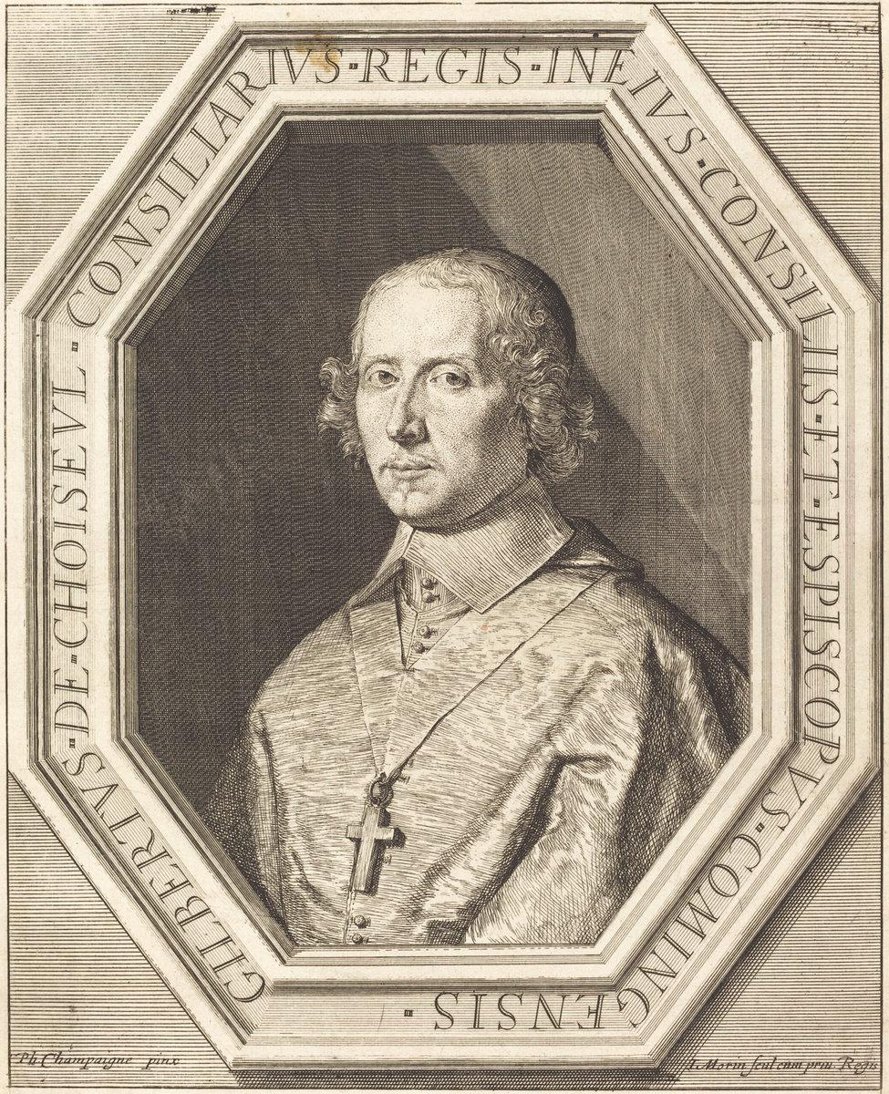 Jean Morin after Philippe de Champaigne:Gilbert de Choiseul ,16x12"(A3) Poster