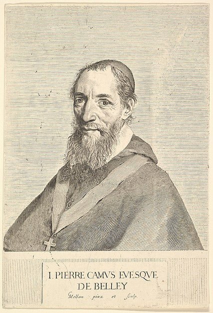 Jean-Pierre Camus Bishop of Belley-Claude Mellan , vintage art, A3 (16x12") Poster Print