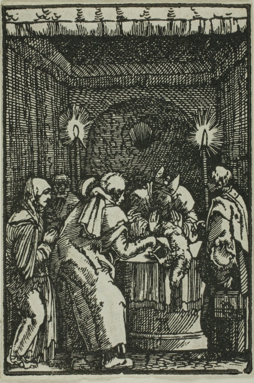 Joachim's Offering Refused, from The Fall and Redemption of Man by Albrecht Altdorfer, 23x16"( A2 size) Poster Print