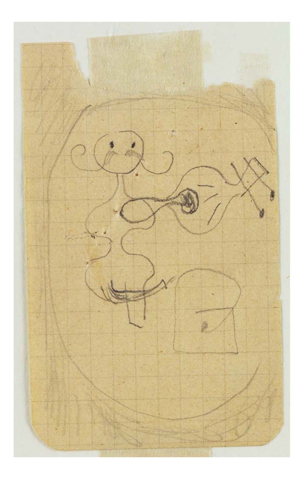 Joan Miro - Study for Dutch Interior, I, 16x12" (A3) Poster Print