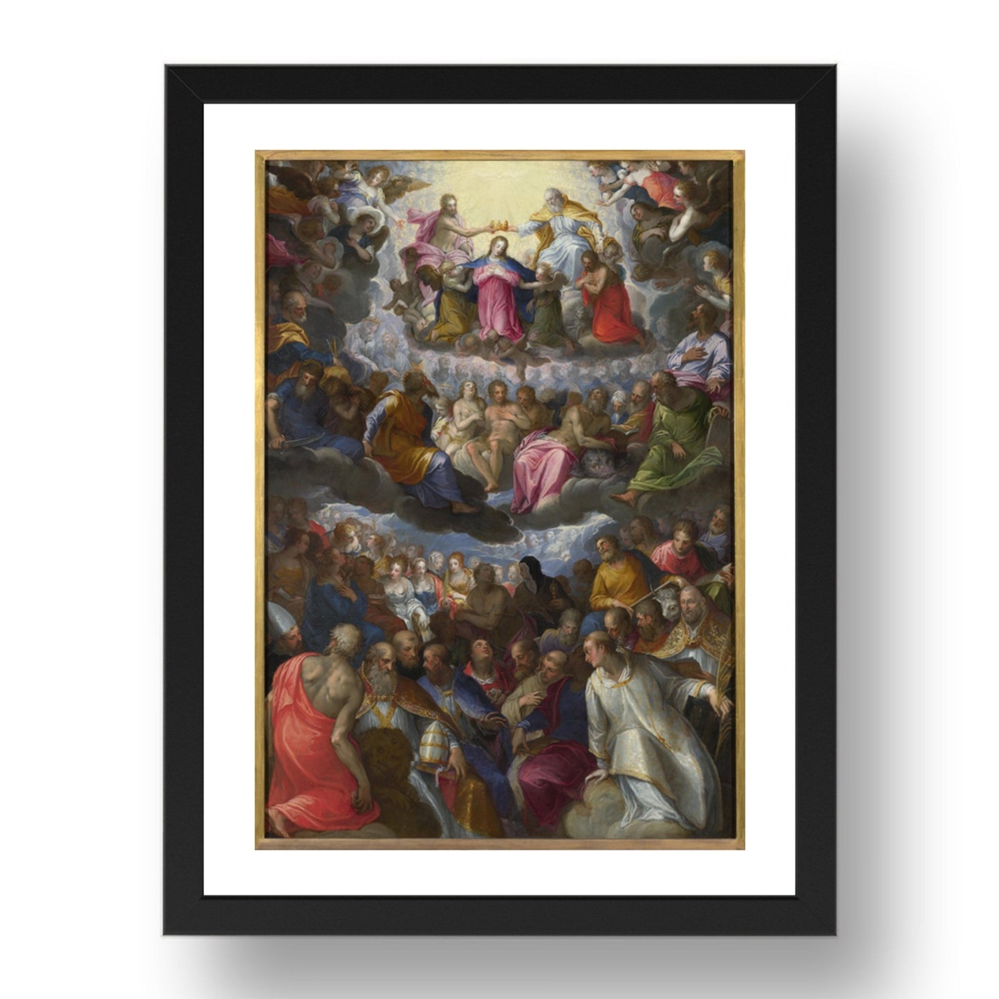 Johann Rottenhammer: The Coronation of the Virgin, Poster in 17x13"(A3) Frame