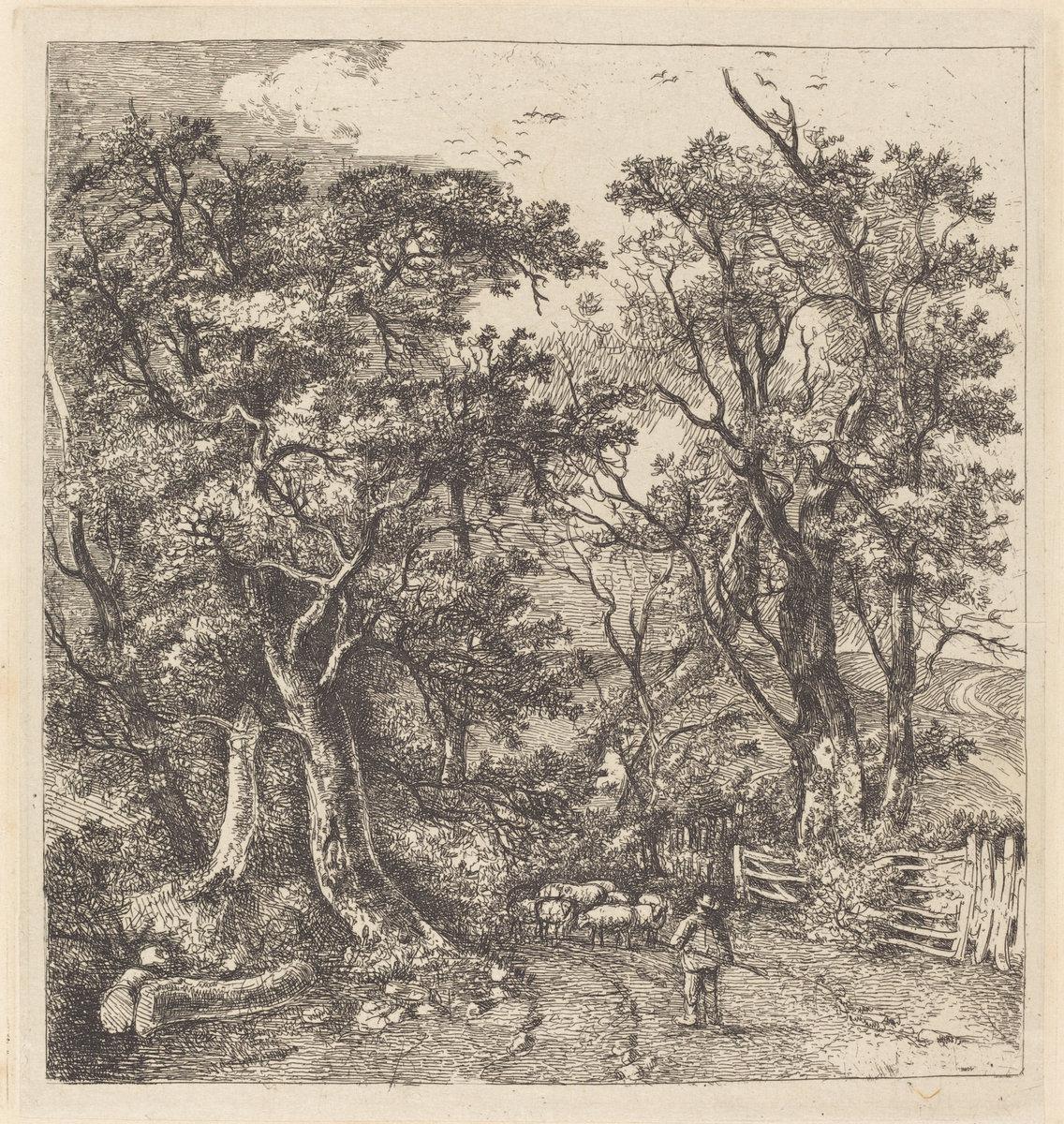 John Crome:Road Scene, Hethersett,16x12"(A3) Poster