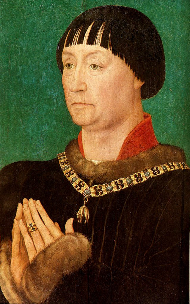 John I the Vigerous of Cleves, vintage artwork by Rogier van der Weyden, A3 (16x12") Poster Print