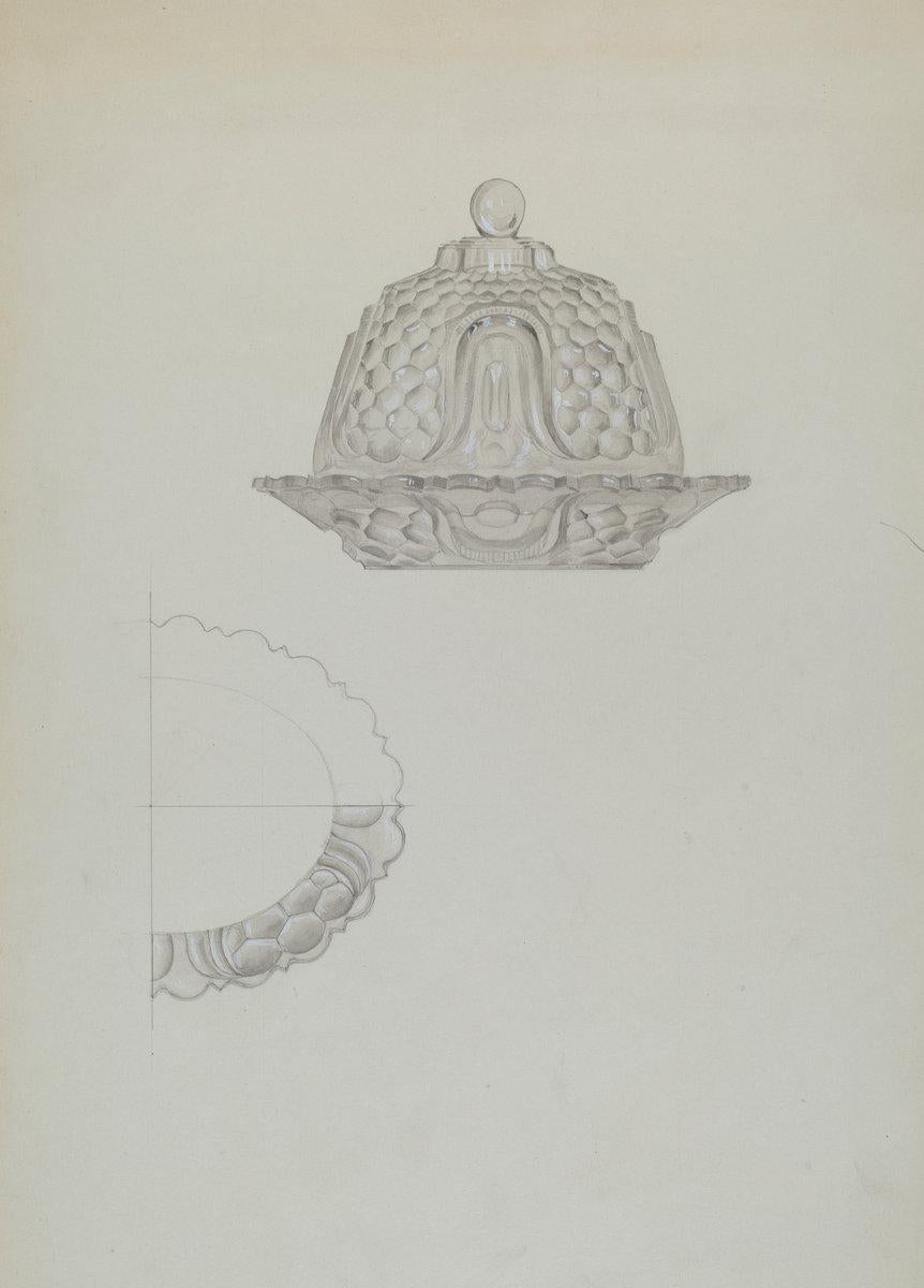 John N. Vogel:Glass Honey Dish,16x12"(A3) Poster