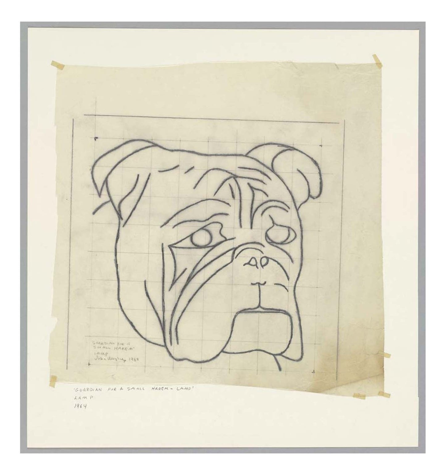 John Wesley - Guardian for a Small Harem - Lamp, 16x12" (A3) Poster Print