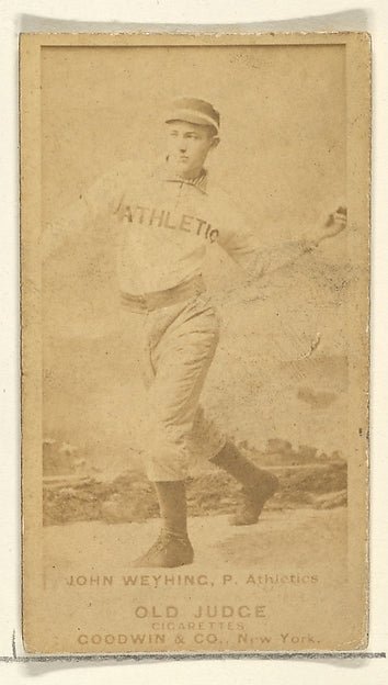 :John Weyhing Pitcher Philadelphia Athletics from the Old Ju-16x12"(A3) Poster