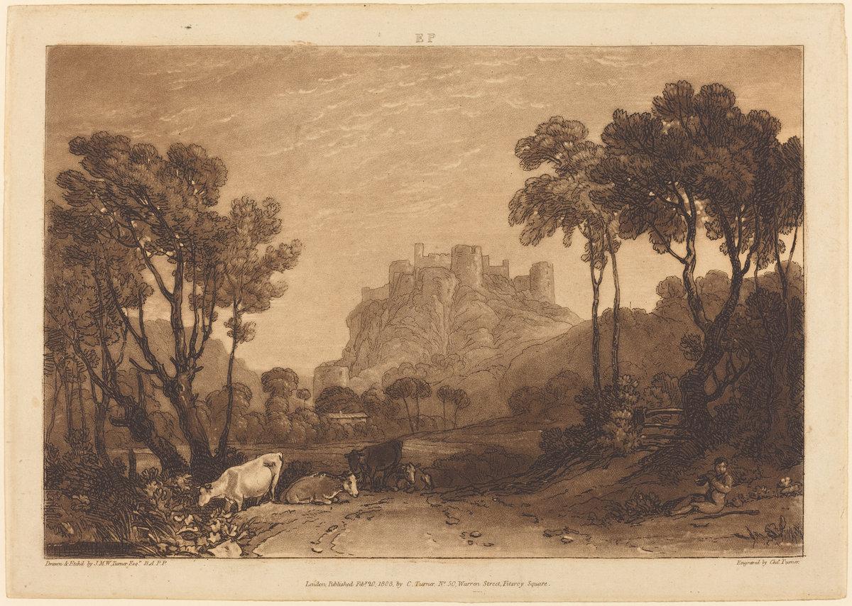 Joseph Mallord William Turner and Charles Turner:The Castle ,16x12"(A3) Poster