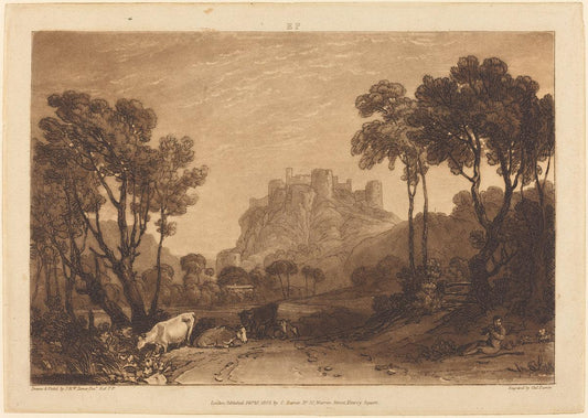 Joseph Mallord William Turner and Charles Turner:The Castle ,16x12"(A3) Poster