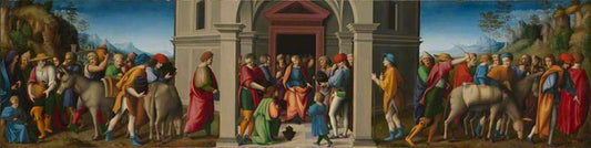 Joseph Receives His Brothers on Their Second Visit to Egypt, vintage artwork by Il Bacchiacca, A3 (16x12") Poster Print