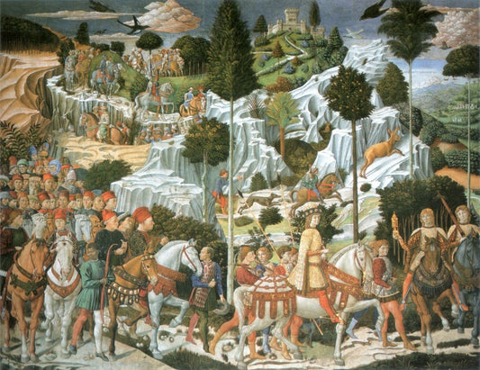Journey of the Magi, vintage artwork by Benozzo Gozzoli, A3 (16x12") Poster Print