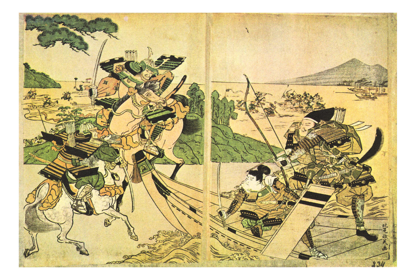 jpk00830, historic, vintage ukiyo-e Japan artwork,12x8"(A4) Poster Print