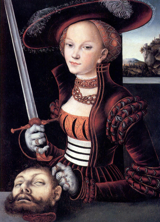 Judith Victorious, vintage artwork by Lucas Cranach the Elder, A3 (16x12") Poster Print