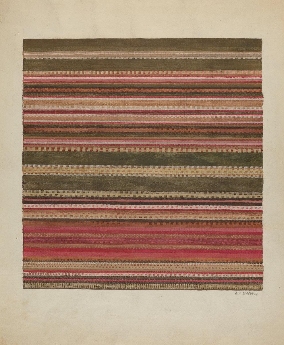 Jules Lefevere:Handwoven Carpet,16x12"(A3) Poster