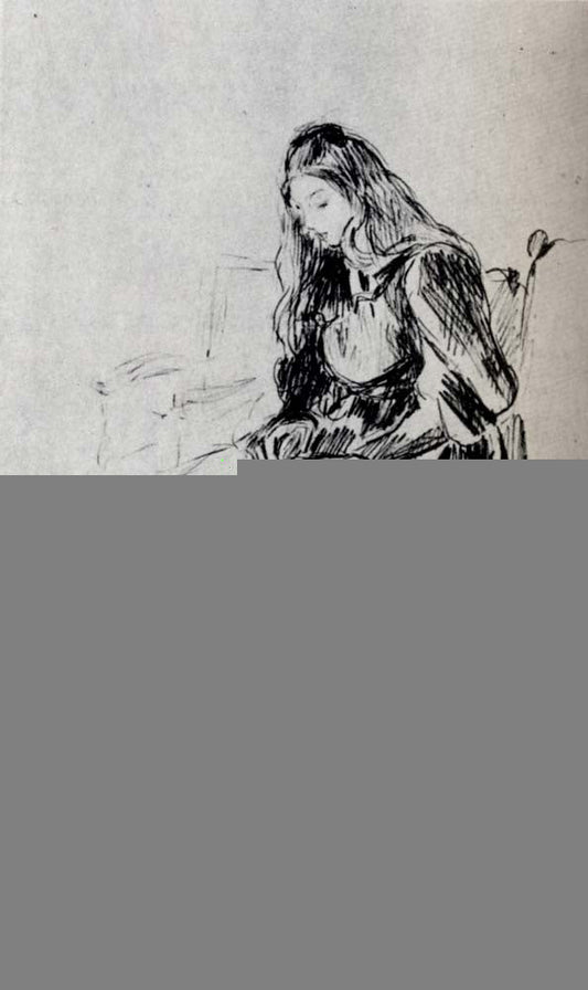 Julie Manet by Berthe Morisot, 1893, vintage art, modern poster print