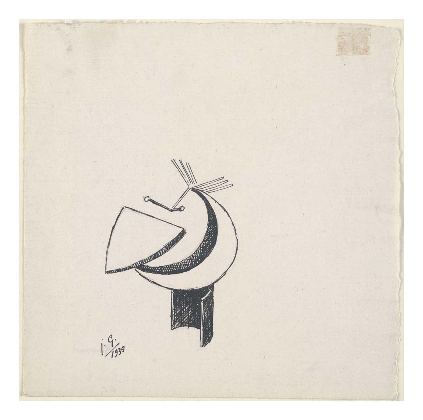 Julio Gonzalez - Study for Head (2), 16x12" (A3) Poster Print