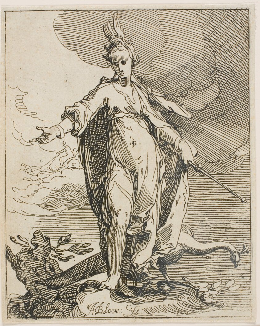 Juno by Abraham Bloemaert,23x16"( A2 size ) Poster Print