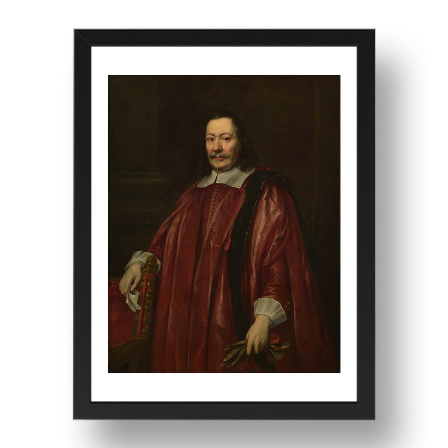 Justus Sustermans: Portrait of a Man, Poster in 17x13"(A3) Frame