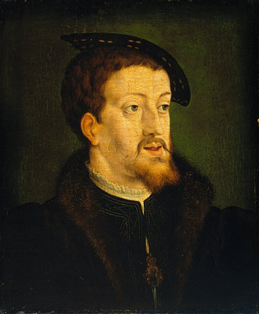 Karol (1500-1558), vintage artwork by Dutch School 16th Century - Unknown, A3 (16x12") Poster Print