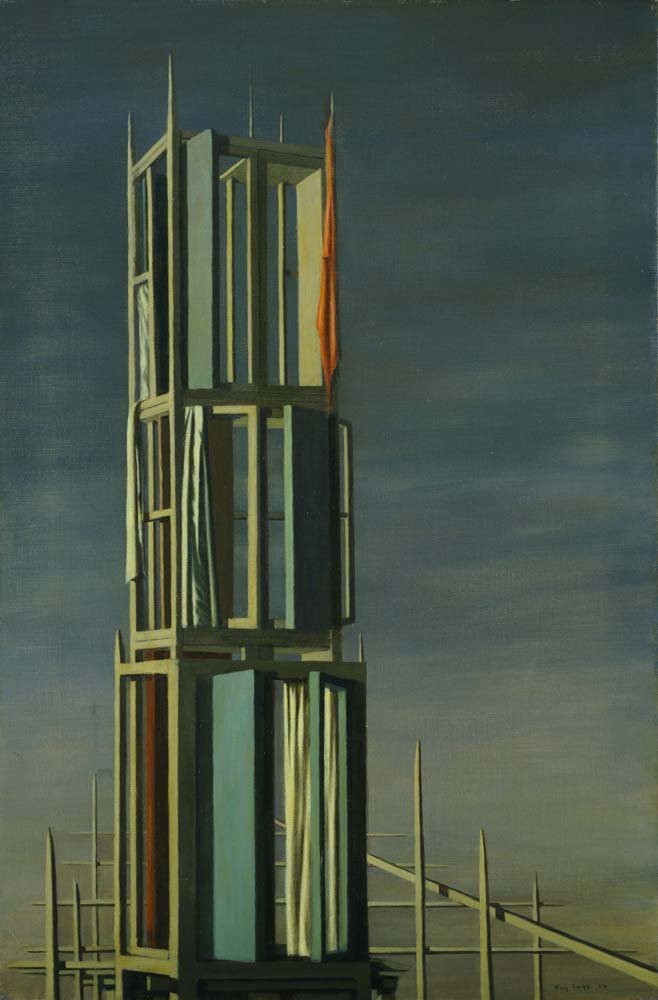 Kay Sage - Hyphen, vintage art, modern poster print