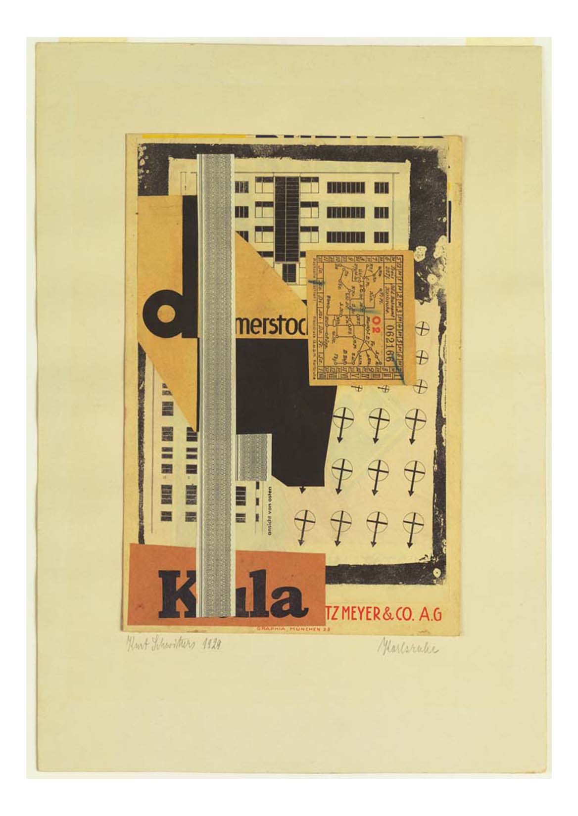 Kurt Schwitters - Karlsruhe, 16x12" (A3) Poster Print