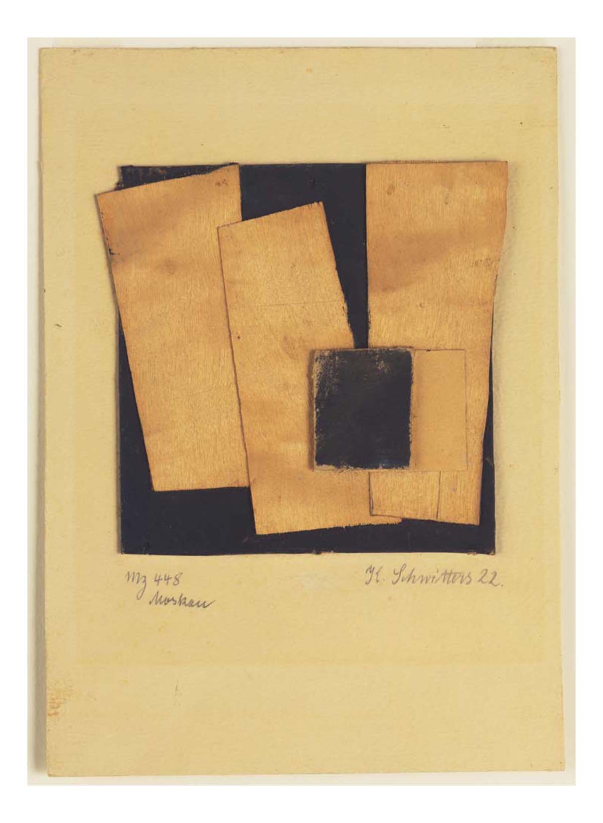 Kurt Schwitters - Mz 448. Moscow, 16x12" (A3) Poster Print