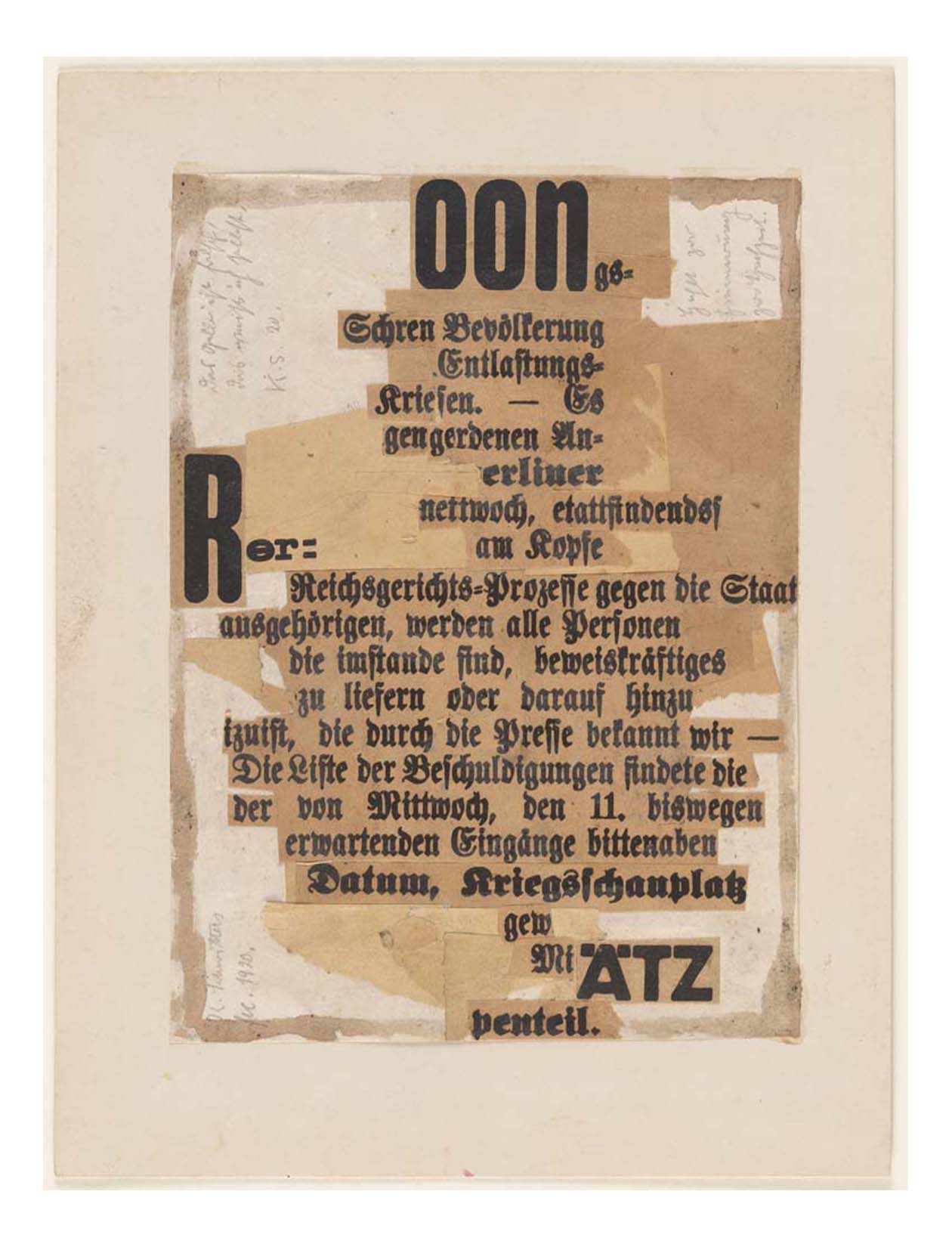 Kurt Schwitters - Untitled, 16x12" (A3) Poster Print