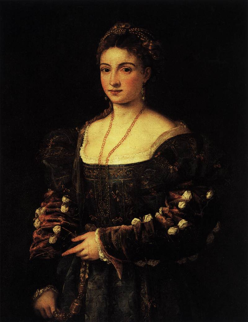 La Bella, vintage artwork by Titian, A3 (16x12") Poster Print